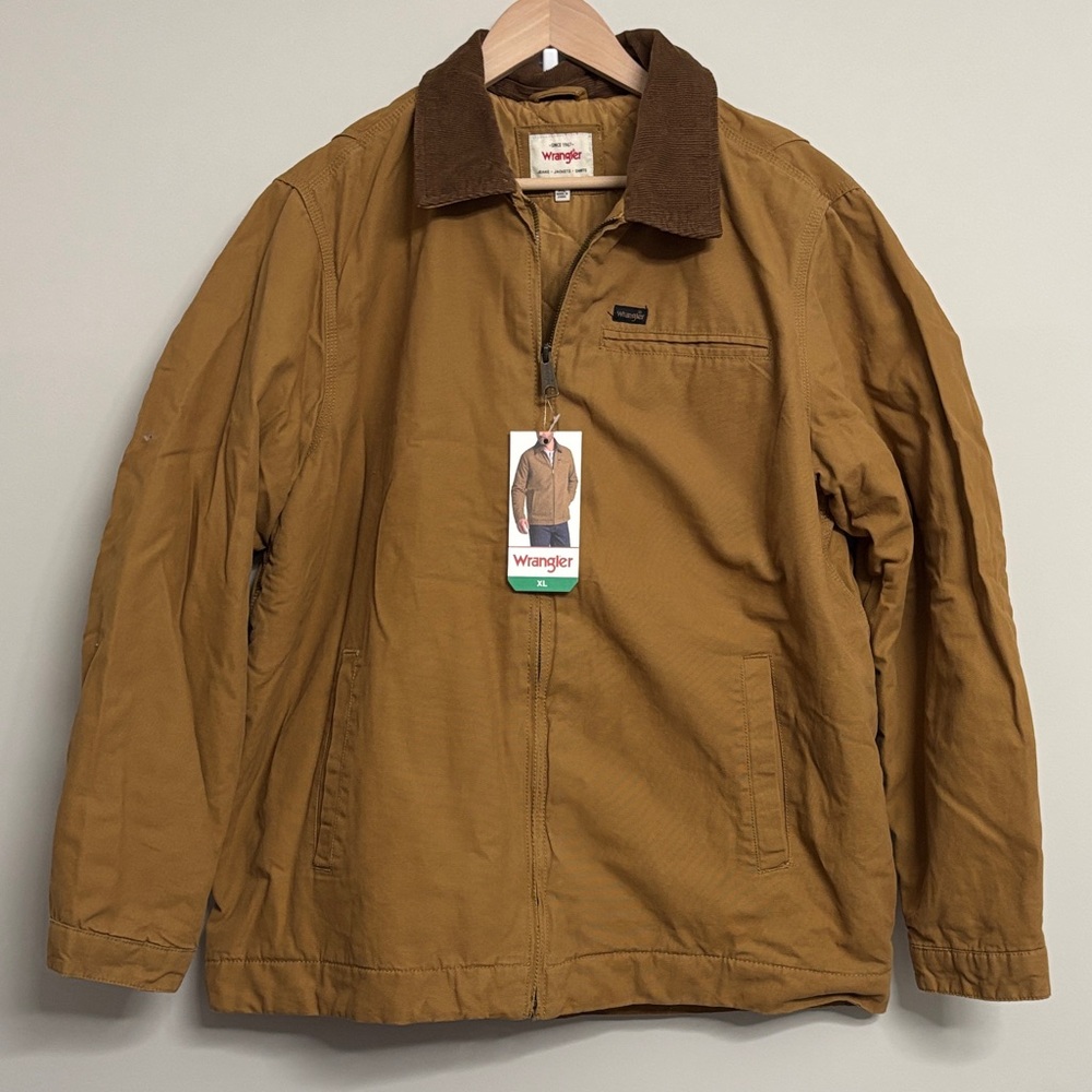 Wrangler Men's Tan Jacket XL NWT